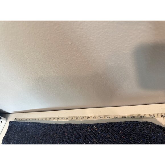 Lucky Brand Womens Sweater Sz L Chunky Knit Blue Speckled V-Neck Slouchy Comfy - Picture 9 of 11